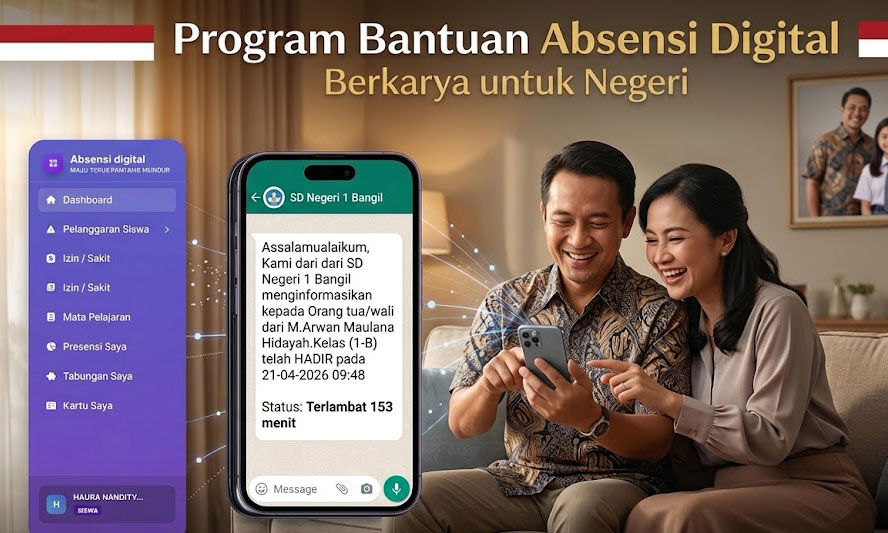 Ilustrasi Absensi Digital Terpadu